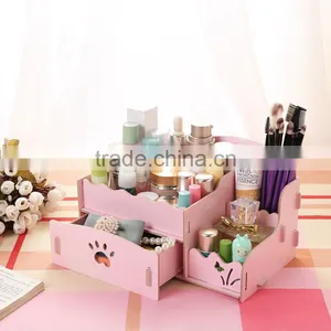 The Wooden Box DIY Korean Cosmetic Storage Box Desktop Drawer Storage thumbnail-3