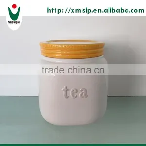 Personalized Ceramic Tea Canister thumbnail-1