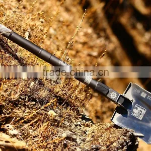 Emergency Camping Travel Kit Outdoor Essentials Multifunction Shovel With Flint Flashlight Hammer Axe thumbnail-2