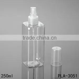 250ml Spray Bottle Skin Care Container PET Plastic Square 250ml Spray Bottle thumbnail-4