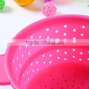 Foldable Pasta Basket,silicone Rubber Basket,silicone Folding Basket thumbnail-4