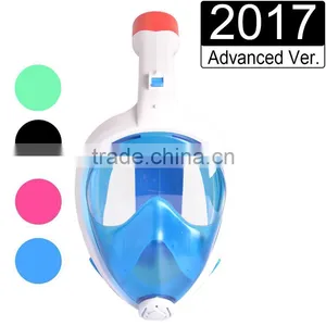 2017 Full Face Snorkel Mask New Foldable Full Face Snorkeling Diving Scuba Mask With Detachable GoPro Mount thumbnail-2