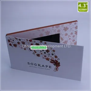 4.3inch Tft LCD Video Brochure Advertisement Video Booklet for Recording thumbnail-5