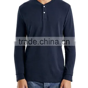 2015 Selected Men Navy Long Sleeves t Shirts Custom Design Full Sleeve t Shirt Wholesale thumbnail-5