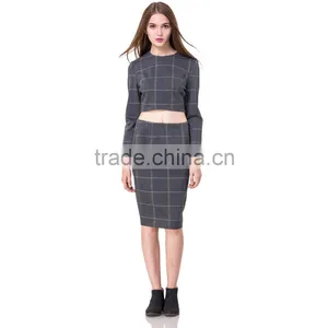 Domin Fashion Guangzhou Factory Ladies Crop Top Sets thumbnail-3