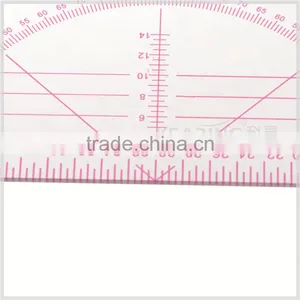 Kearing Luxury Triangular Scale Ruler With Goniometer Plastic Rulers 1/3,1/4,1/5#8345 thumbnail-2