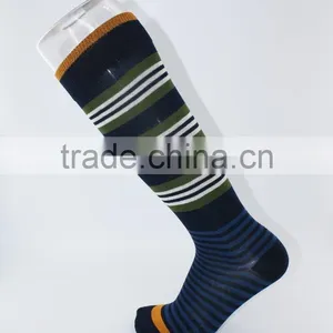100% Cotton Fancy Knee High Strip Happy Socks Men thumbnail-4