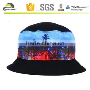 Custom Tie Dyed Custom Made Floral Printing Bucket Hat thumbnail-1