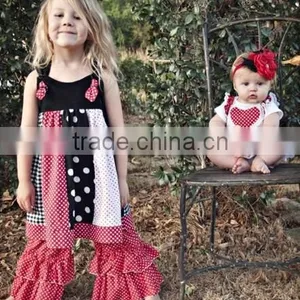 2015 New Fashion Baby Girl Outfit and Christmas Outfit Ruffle Sets thumbnail-1