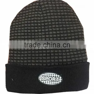Winter Warm Thick Knitted Polyester Beanie Hat thumbnail-1