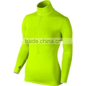 Women Cationic Fabric Wicking Athletic Fitness Yoga Compression Longsleeve thumbnail-1