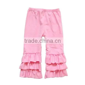 2016 New Arrival Wholesale Boutique Kids Pants Girls Leggings Newborn Children Ruffle Pants thumbnail-1