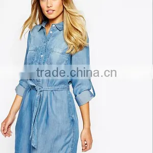 EY0327A 2015 New Style Women Single-breasted Skinny Jeans Dress Belt thumbnail-2