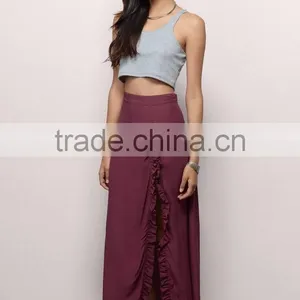 Latest Elegant Design Classic Ruffles Skirt/long Maxi Women Dress Wholesale thumbnail-3