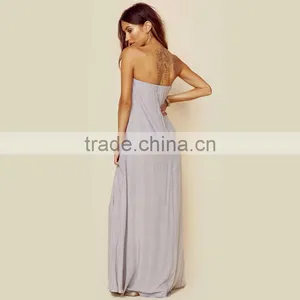 OEM Strapless Maxi Shift Dress With Keyhole One Fits All Plus Size Dresses thumbnail-4