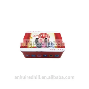 Rectangular Tea Gift Tin Box/customized Metal Empty Coffee/cookie Tin Cans thumbnail-1
