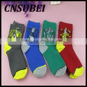 High Quality Harry Potter Socks,Gryffindor Ravenclaw Hufflepuff Slytherin Teen Students Tube Socks thumbnail-1