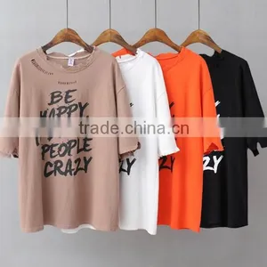 Hot Sale T Shirt Women Letter Printed T-shirt Women Tops Tee Shirt Custom t Shirt Printing thumbnail-1