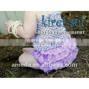 Baby Lavender Lace Petti Bloomers thumbnail-1