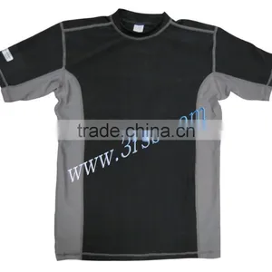 Men Heat Stransfer Logo Print Rash Guard thumbnail-1
