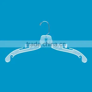 Factory Price Plastic Transparent Clothing Top Hanger thumbnail-2