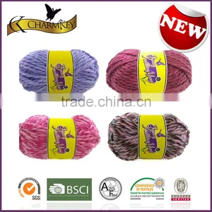 Charmkey Mixed Color Hand Knitting Yarn 100% Ptt Scarf Knitting Melange Yarn thumbnail-4