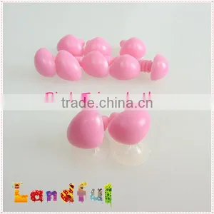 Plastic Triangle Safety Nose in Pink for Stuffed Teddy Bear Crochet Doll thumbnail-1