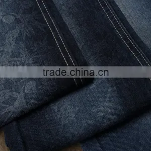 China Stocklot Cotton Poly Stretch Denim Fabric for Jeans Garments thumbnail-3
