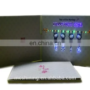 Handmade New Year Popular Small Size Led Greeting Cards thumbnail-3