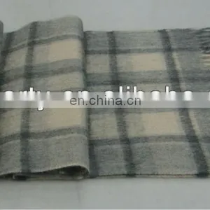 CGWS-122 100% Wool Scarf Wool Checked Scarf Popular Wool Scarf thumbnail-1