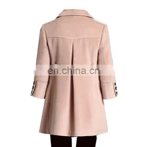 2017 The Latest Korean Deign Women Winter Coat With 100% Wool thumbnail-2