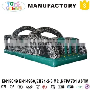 Funny Inflatable Camouflage Obstacle For Boys Playground Toys On Sale thumbnail-2