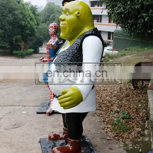 Customized Fiberglass Shrek Statue for Sale thumbnail-1