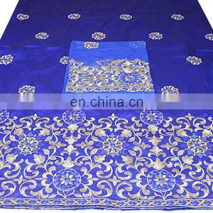 Newly Design Exclusive Embroidery Indian George Wrapper Fabric thumbnail-1
