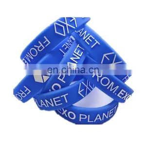 Promotional Cheap Silicone Embossed Custom Bracelet thumbnail-1
