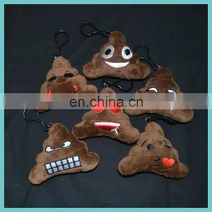 27 Styles of Creative Plush Emoji Keychain Poo Keychain Devil Keychain thumbnail-4
