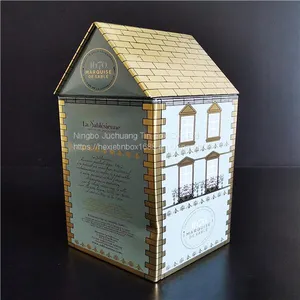 Shaped Tissue Tin Box 20cm Hemisphere Cake Tin Biscuit Cookie / Tea House thumbnail-2