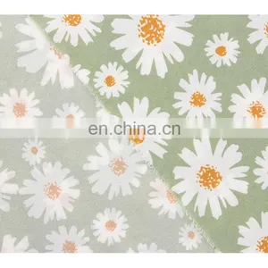2020 HOT Soft Small Daisy Fabric 100D Four Side Elastic Digital Printed Fabric Chrysanthemum Top Women's Dress Fabric thumbnail-3
