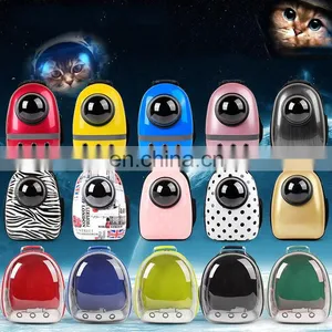 Wholesale Trend Transparent Capsule Cat Shoulder Bag Out Portable Breathable Pet Space Bag thumbnail-2