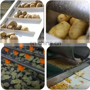 1000kg Potato Chips Plant Cost Chips Making Machine Price Potato Chips Processing Machine for Sale thumbnail-6
