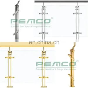Hot Selling Balcony Stainless Steel Luxury Railing Stairs Railing Designs in Steel Manufacturer in China thumbnail-5