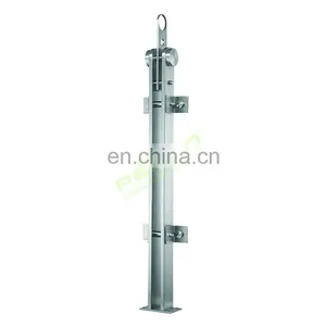 New Arrival Balcony Railing Post Stainless Steel Glass Balustrade Balustrade Design Systems thumbnail-5