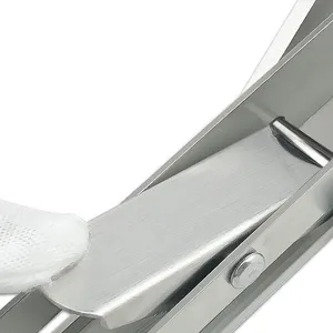 Heavy Duty Folding Table Metal Bracket Triangle Adjustable Mounting Folding Stainless Steel Shelf Bracket thumbnail-3