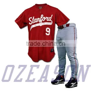 China Wholesale Cheap Sublimated Blank Baseball Jerseys thumbnail-3