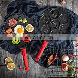 Pink Die Cast Heavy Duty Non Stick Kids Aluminum Wholesale Pie Custom Cooking Baking Dishes Pots Pans thumbnail-1