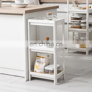 3-tier Kitchen Bathroom Rolling Cart Trolley Hand Food Carts Truck Trolley Storage Organizer Wheel Plastic Utility Craft Cart thumbnail-5