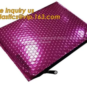 Hot Metallic Colorful Bagease Packaging Zipper Bubble Bag For Cosmetic Packaging,k Bubble Bags Are Made of PET/CP thumbnail-1