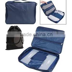 Double Zipper Mesh Suit, Shirt, and Tie Travel Storage Organizer Case With Handle Quality Choice thumbnail-2