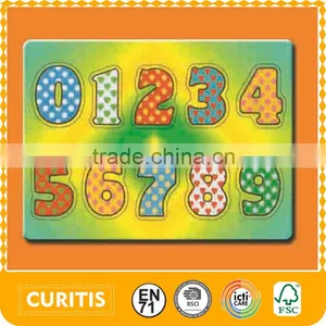 2015 Wholesale Number Toys , Educational Wooden Numbers Puzzle For Little Kids thumbnail-1