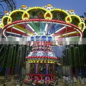 Fairground Adult Attraction Luxury Swing 24 People Flying Chair Rides For Sale thumbnail-4